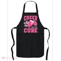 Cheer For The Cure Breast Cancer Awareness Cheerleader Funny Apron thumb 0