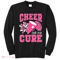 Cheer For The Cure Breast Cancer Awareness Cheerleader Funny Sweatshirt thumb 0