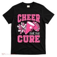 Cheer For The Cure Breast Cancer Awareness Cheerleader Funny T-Shirt thumb 0