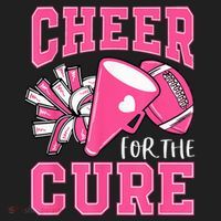 Cheer For The Cure Breast Cancer Awareness Cheerleader Funny Beanie thumb 2