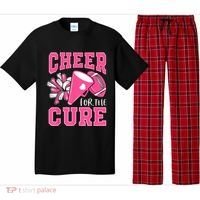 Cheer For The Cure Breast Cancer Awareness Cheerleader Funny Pajama Set thumb 0