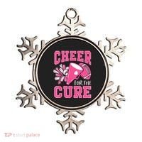 Cheer For The Cure Breast Cancer Awareness Cheerleader Funny Ornament thumb 0