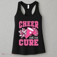 Cheer For The Cure Breast Cancer Awareness Cheerleader Funny Women's Tank Top thumb 3