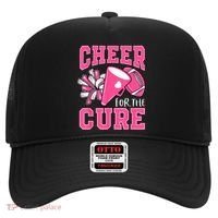 Cheer For The Cure Breast Cancer Awareness Cheerleader Funny Hat thumb 0