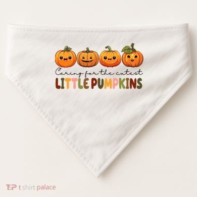 Caring For The Cutest Little Pumpkins USA-Made Doggie Bandana