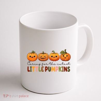 Caring For The Cutest Little Pumpkins Coffee Mug back