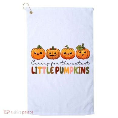 Caring For The Cutest Little Pumpkins Golf Towel