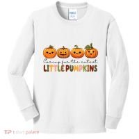 Caring For The Cutest Little Pumpkins Kids Long Sleeve Shirt thumb 0