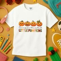 Caring For The Cutest Little Pumpkins Kids T-Shirt thumb 3
