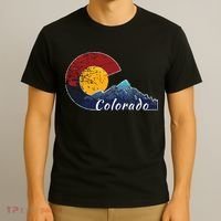Colorado Flag Themed Mountain Scenery Colorado T-Shirt thumb 3