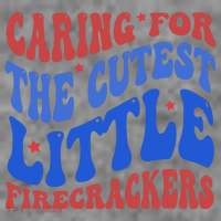 Caring For The Cutest Little Firecrackers 4th Of July Toddler Hoodie thumb 2