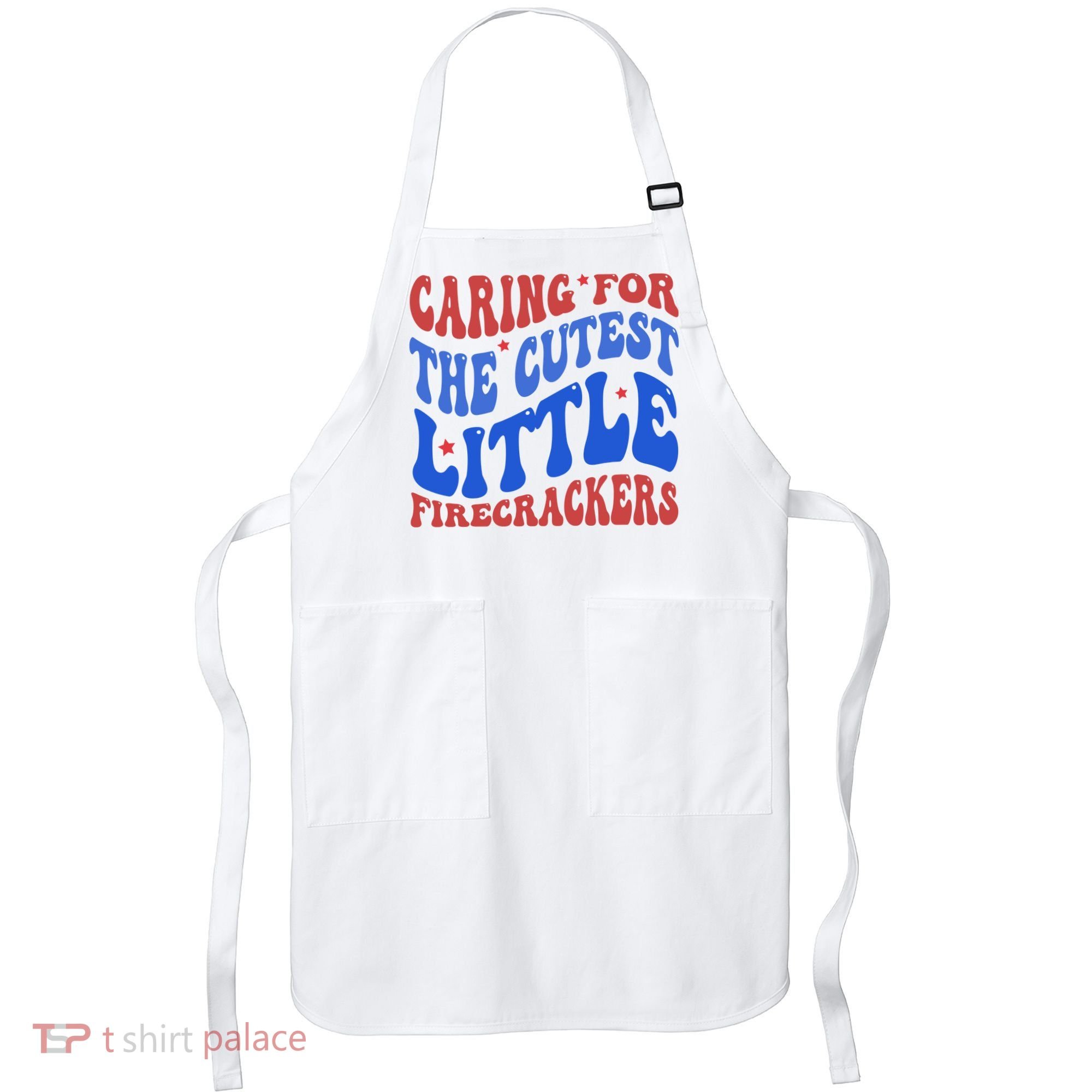 Caring For The Cutest Little Firecrackers 4th Of July Apron