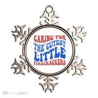 Caring For The Cutest Little Firecrackers 4th Of July Ornament thumb 0