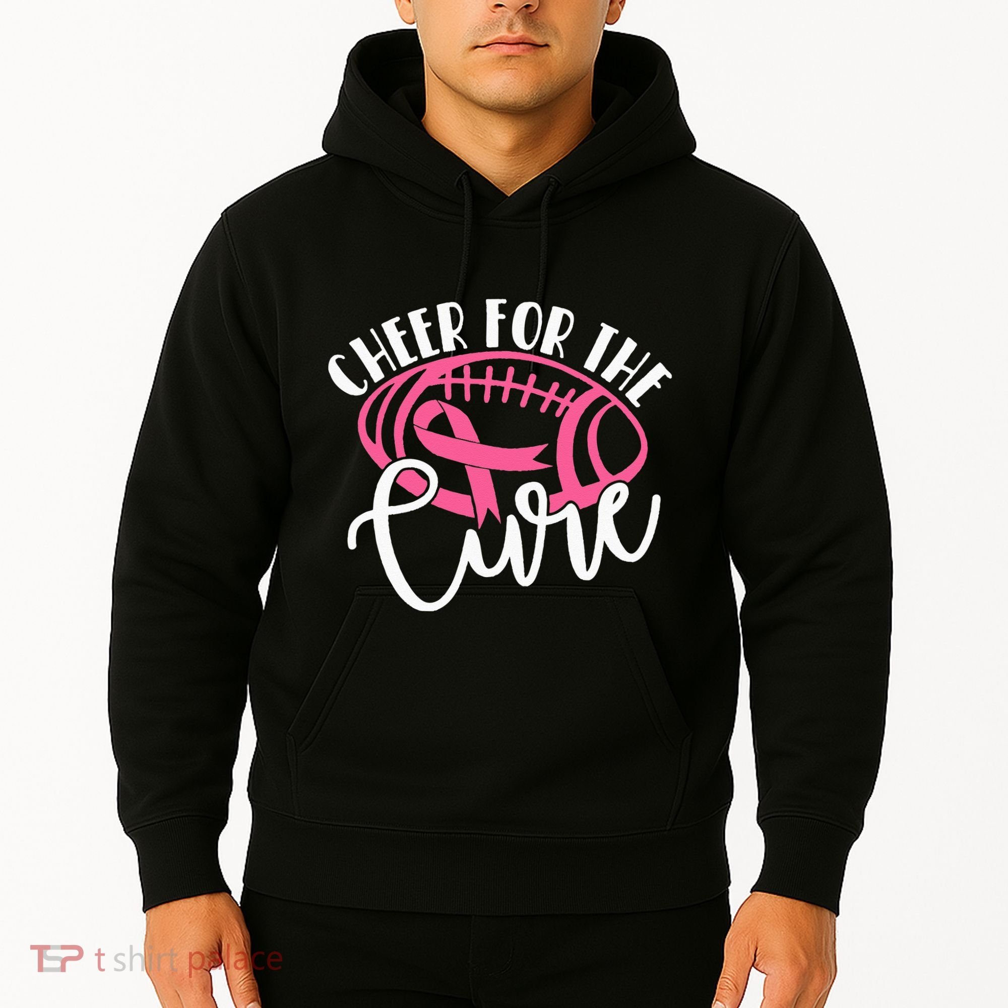 Cheer For The Cure Pink Breast Cancer Awareness  Hoodie