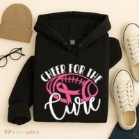 Cheer For The Cure Pink Breast Cancer Awareness  Hoodie thumb 4