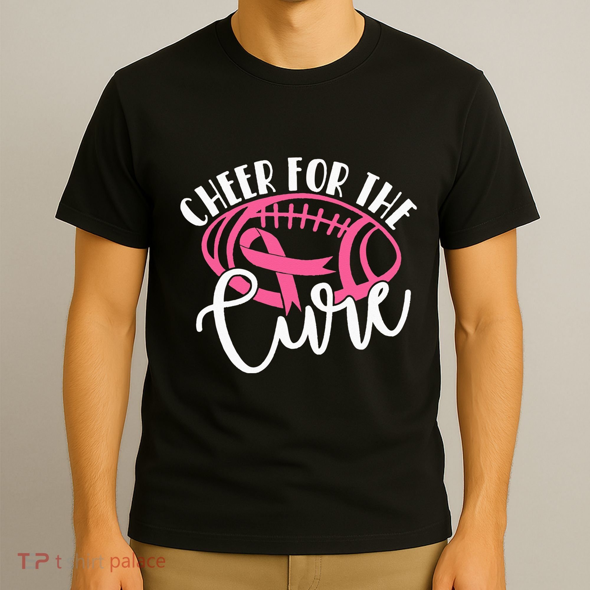 Cheer For The Cure Pink Breast Cancer Awareness  T-Shirt
