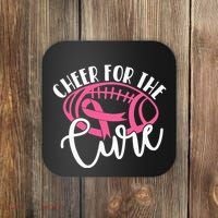 Cheer For The Cure Pink Breast Cancer Awareness  Coaster thumb 0