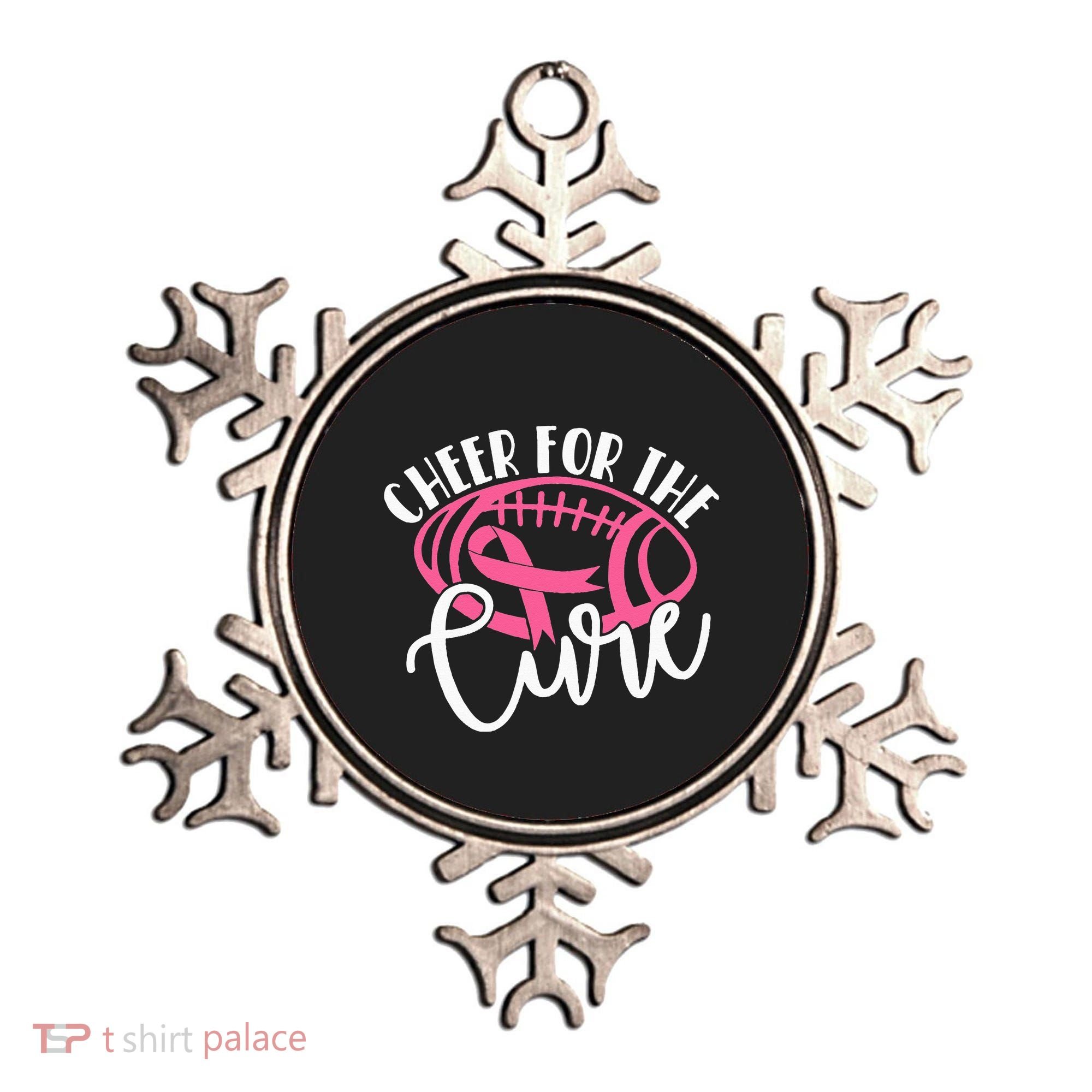 Cheer For The Cure Pink Breast Cancer Awareness  Ornament