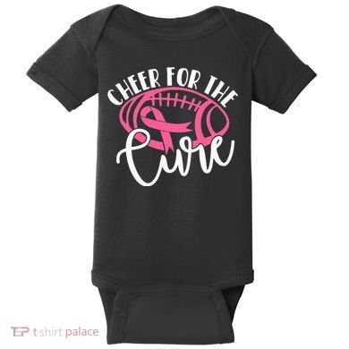 Cheer For The Cure Pink Breast Cancer Awareness  Baby Bodysuit