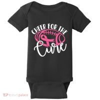 Cheer For The Cure Pink Breast Cancer Awareness  Baby Bodysuit thumb 0