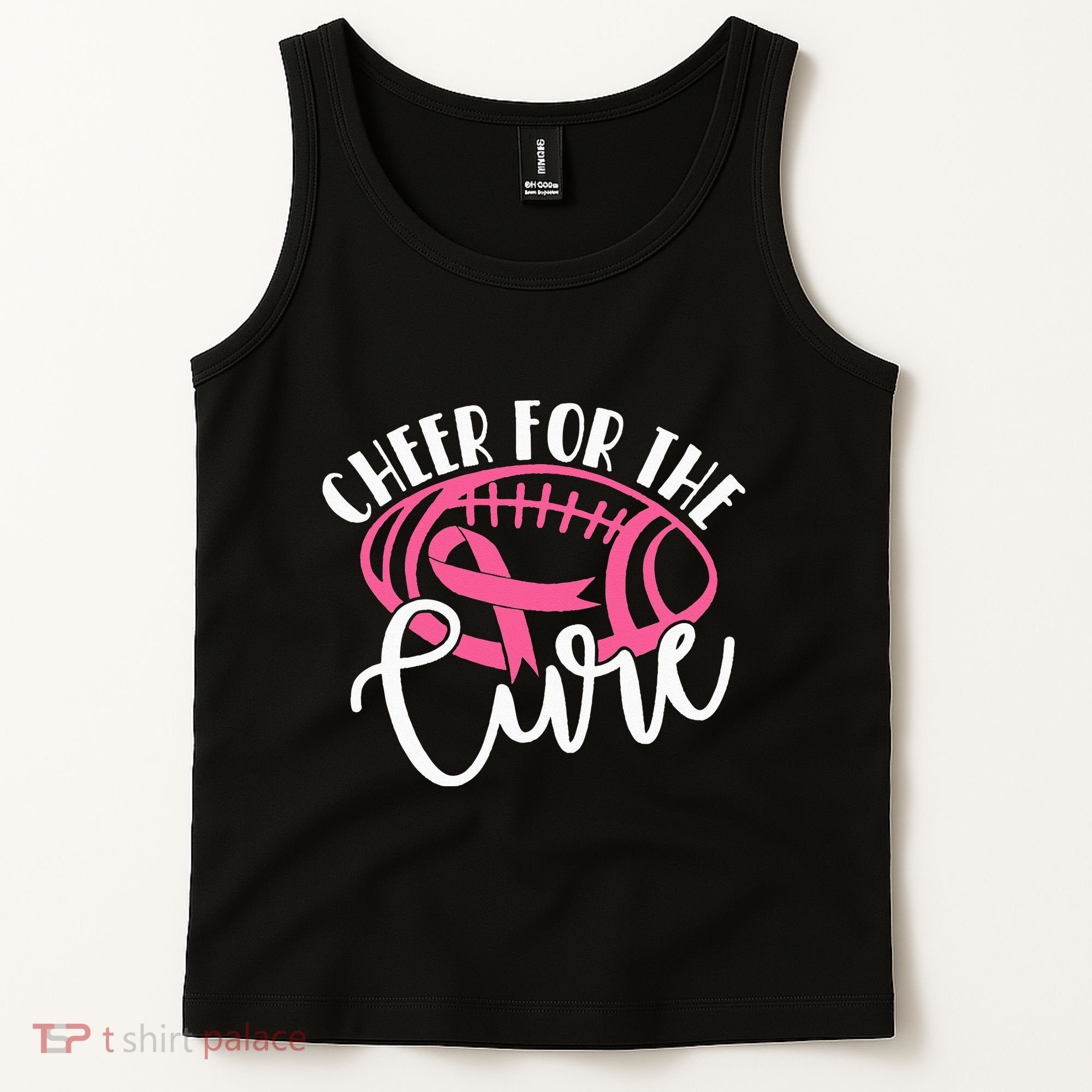 Cheer For The Cure Pink Breast Cancer Awareness  Tank Top