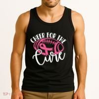 Cheer For The Cure Pink Breast Cancer Awareness  Tank Top thumb 3