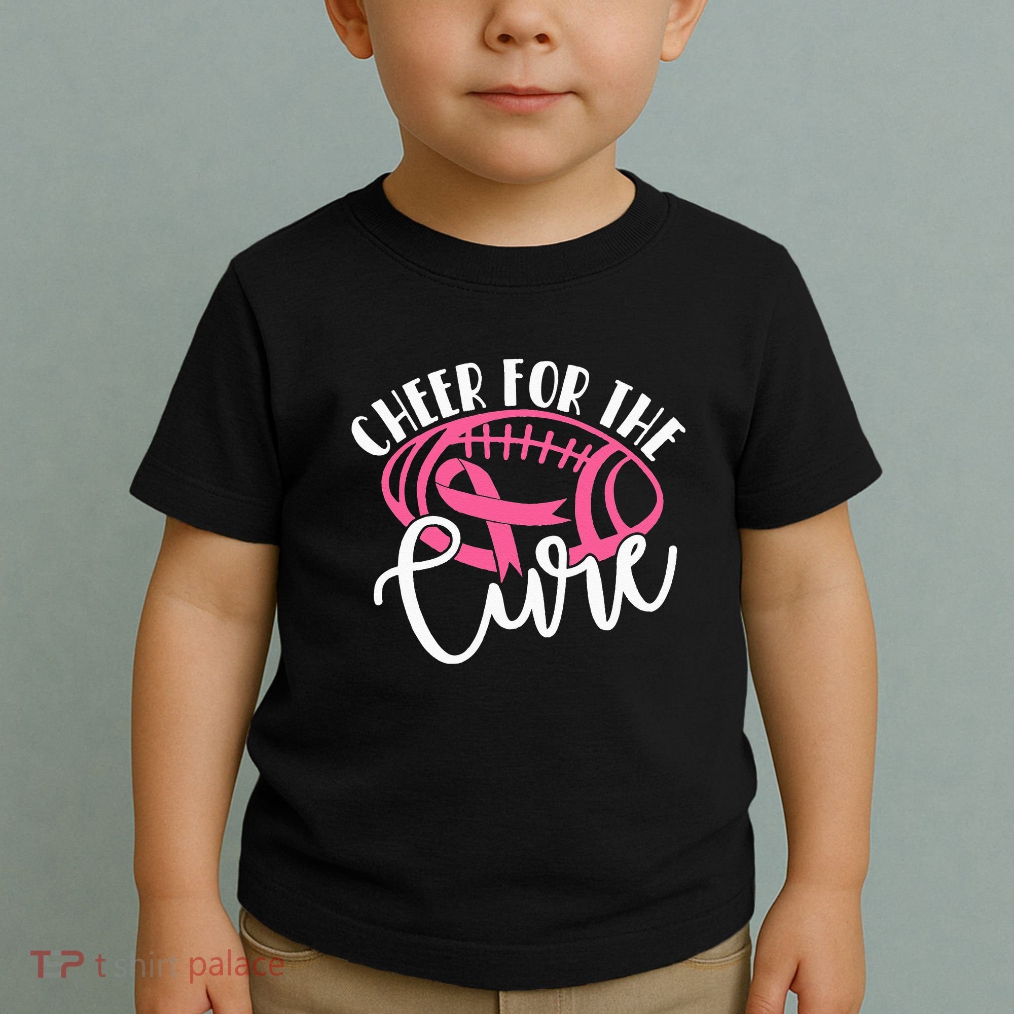 Cheer For The Cure Pink Breast Cancer Awareness  Toddler T-Shirt