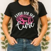 Cheer For The Cure Pink Breast Cancer Awareness  Women's T-Shirt thumb 2