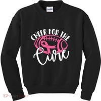 Cheer For The Cure Pink Breast Cancer Awareness  Kids Sweatshirt thumb 0