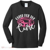 Cheer For The Cure Pink Breast Cancer Awareness  Kids Long Sleeve Shirt thumb 0