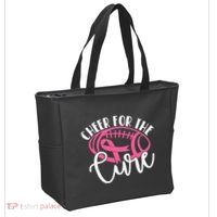 Cheer For The Cure Pink Breast Cancer Awareness  Tote Bag thumb 2