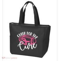 Cheer For The Cure Pink Breast Cancer Awareness  Tote Bag thumb 3