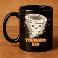 Cute Funny Tornado Kids Active Toddlers Boys Girls Cute Gift Cute Gift 11oz C Handle Ceramic Mug thumb 4
