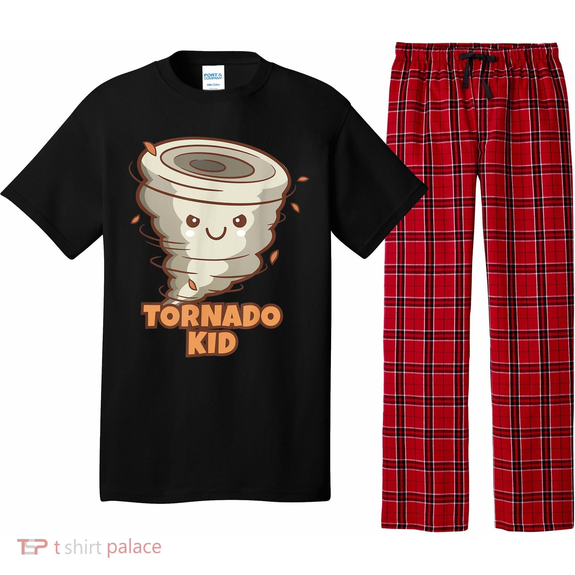 Cute Funny Tornado Kids Active Toddlers Boys Girls Cute Gift Cute Gift Pajama Set
