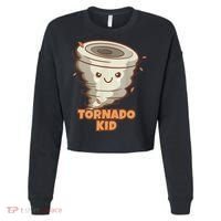 Cute Funny Tornado Kids Active Toddlers Boys Girls Cute Gift Cute Gift Cropped Pullover Crew thumb 0
