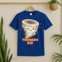 Cute Funny Tornado Kids Active Toddlers Boys Girls Cute Gift Cute Gift T-Shirt thumb 2