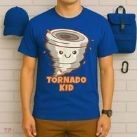 Cute Funny Tornado Kids Active Toddlers Boys Girls Cute Gift Cute Gift T-Shirt thumb 6