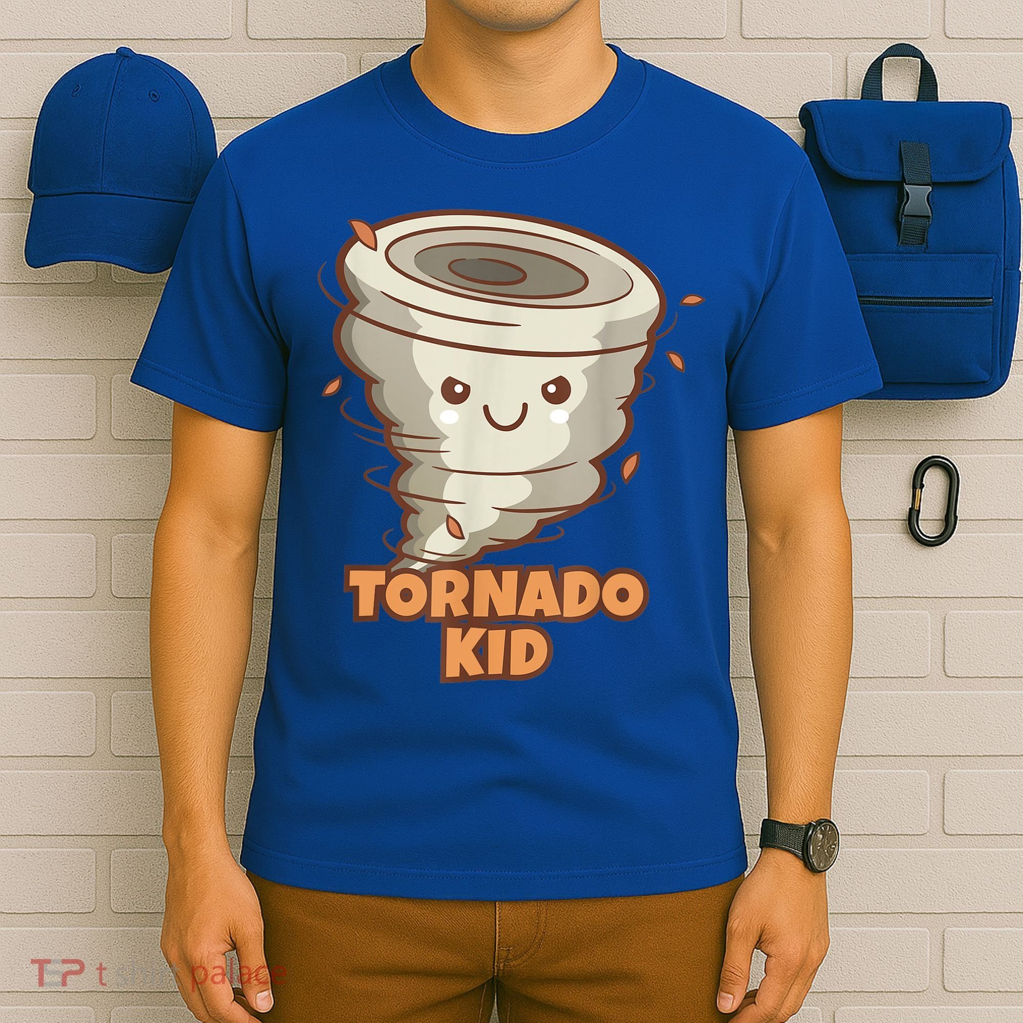 Cute Funny Tornado Kids Active Toddlers Boys Girls Cute Gift Cute Gift T-Shirt
