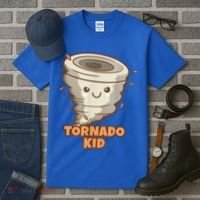 Cute Funny Tornado Kids Active Toddlers Boys Girls Cute Gift Cute Gift Tall T-Shirt thumb 3