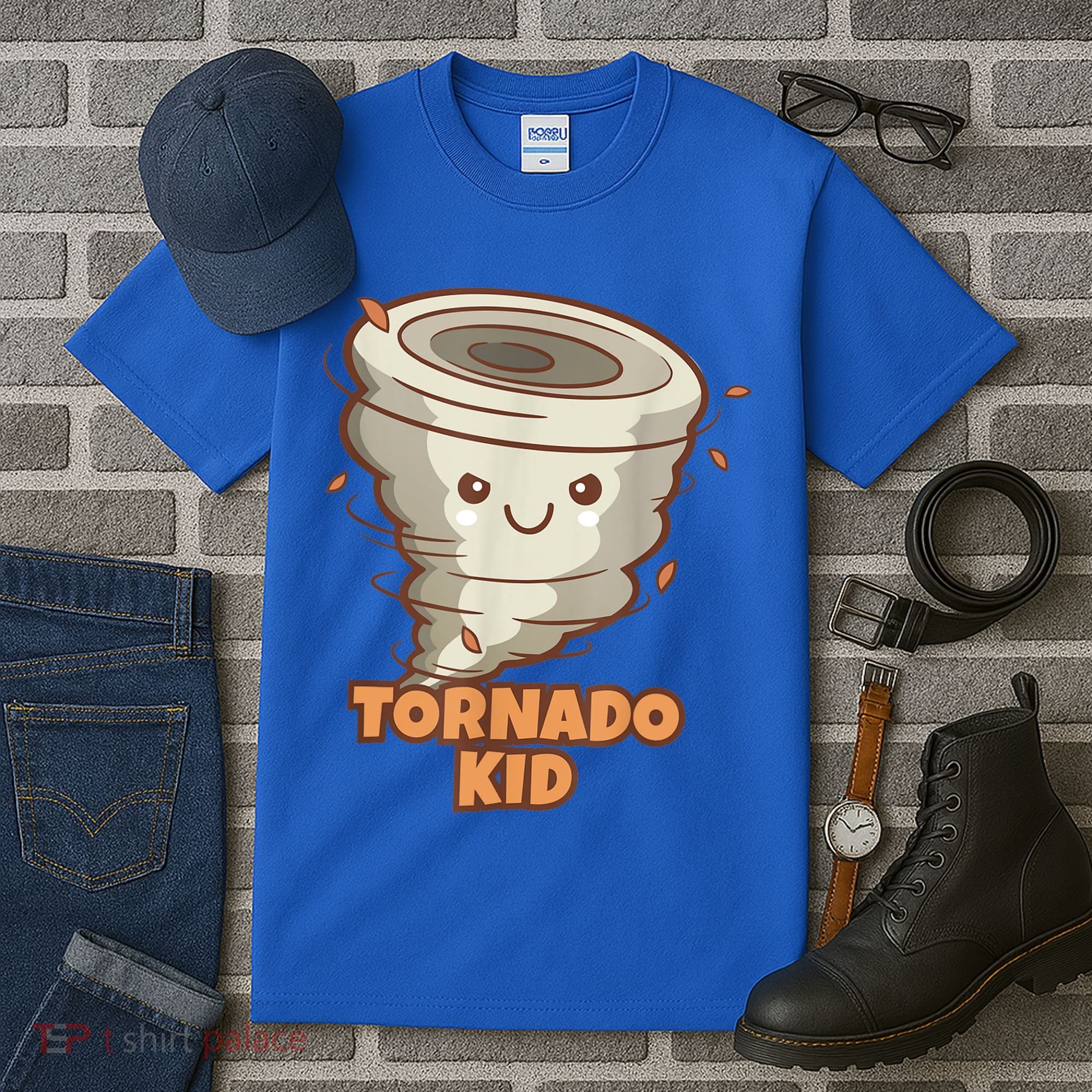 Cute Funny Tornado Kids Active Toddlers Boys Girls Cute Gift Cute Gift Tall T-Shirt