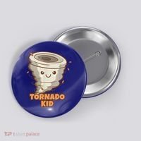 Cute Funny Tornado Kids Active Toddlers Boys Girls Cute Gift Cute Gift Button thumb 0
