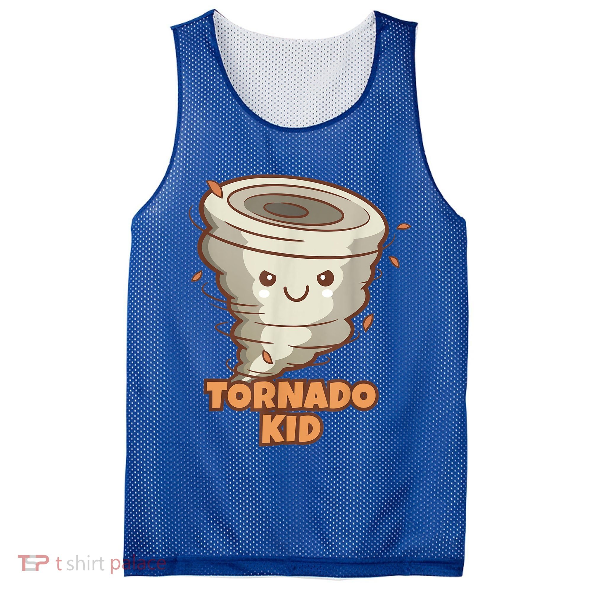 Cute Funny Tornado Kids Active Toddlers Boys Girls Cute Gift Cute Gift Mesh Reversible Basketball Jersey Tank