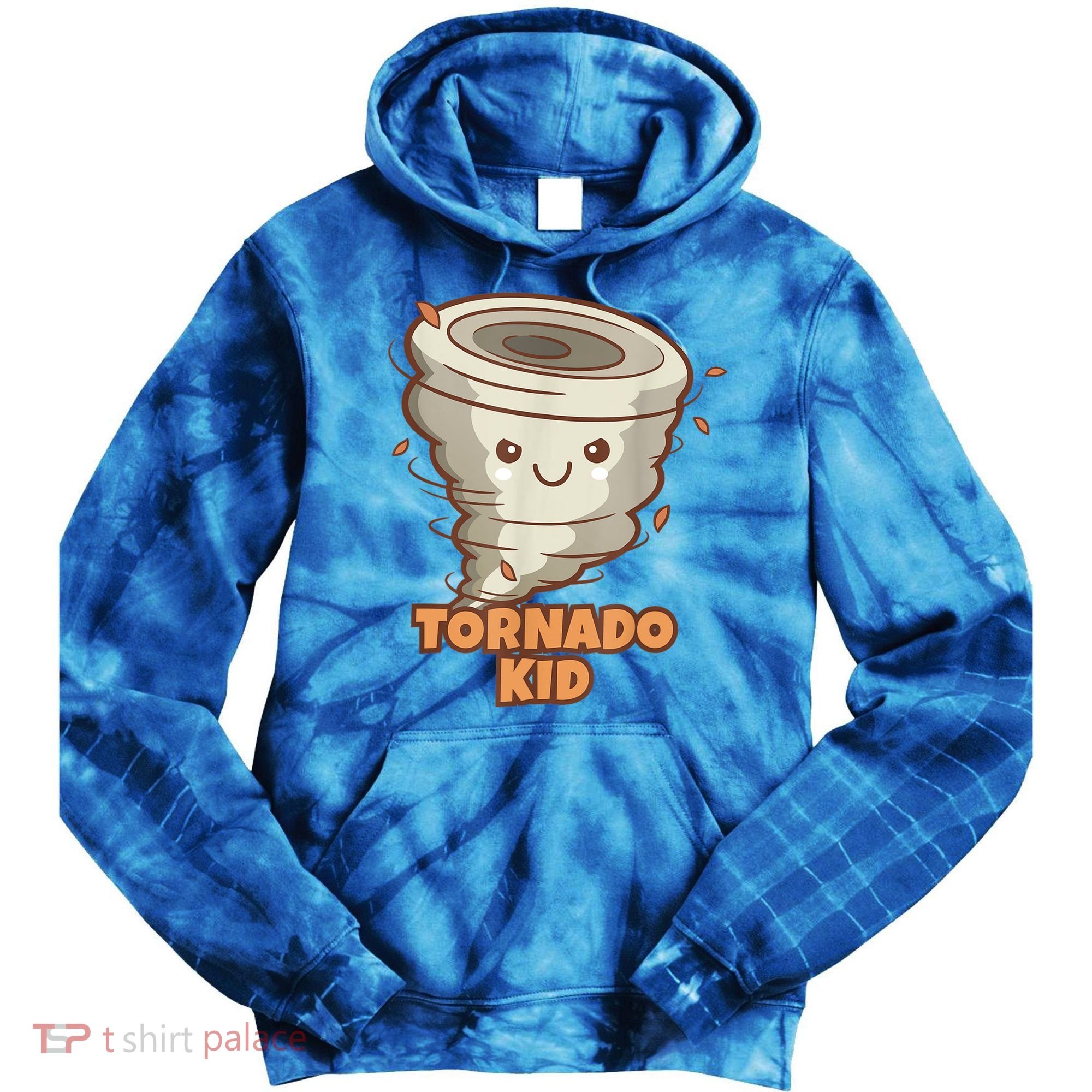 Cute Funny Tornado Kids Active Toddlers Boys Girls Cute Gift Cute Gift Tie Dye Hoodie