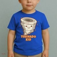 Cute Funny Tornado Kids Active Toddlers Boys Girls Cute Gift Cute Gift Toddler T-Shirt thumb 2
