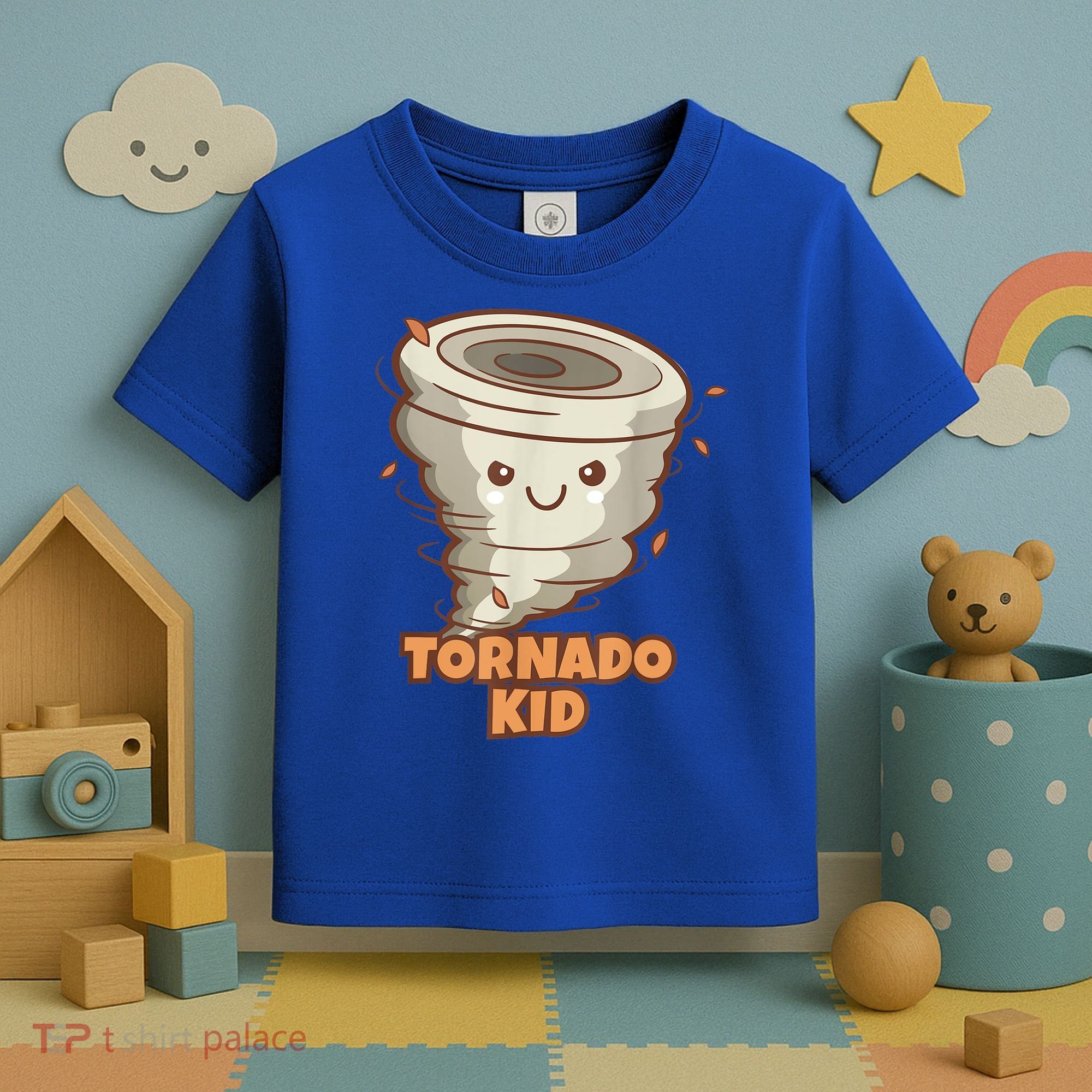 Cute Funny Tornado Kids Active Toddlers Boys Girls Cute Gift Cute Gift Toddler T-Shirt