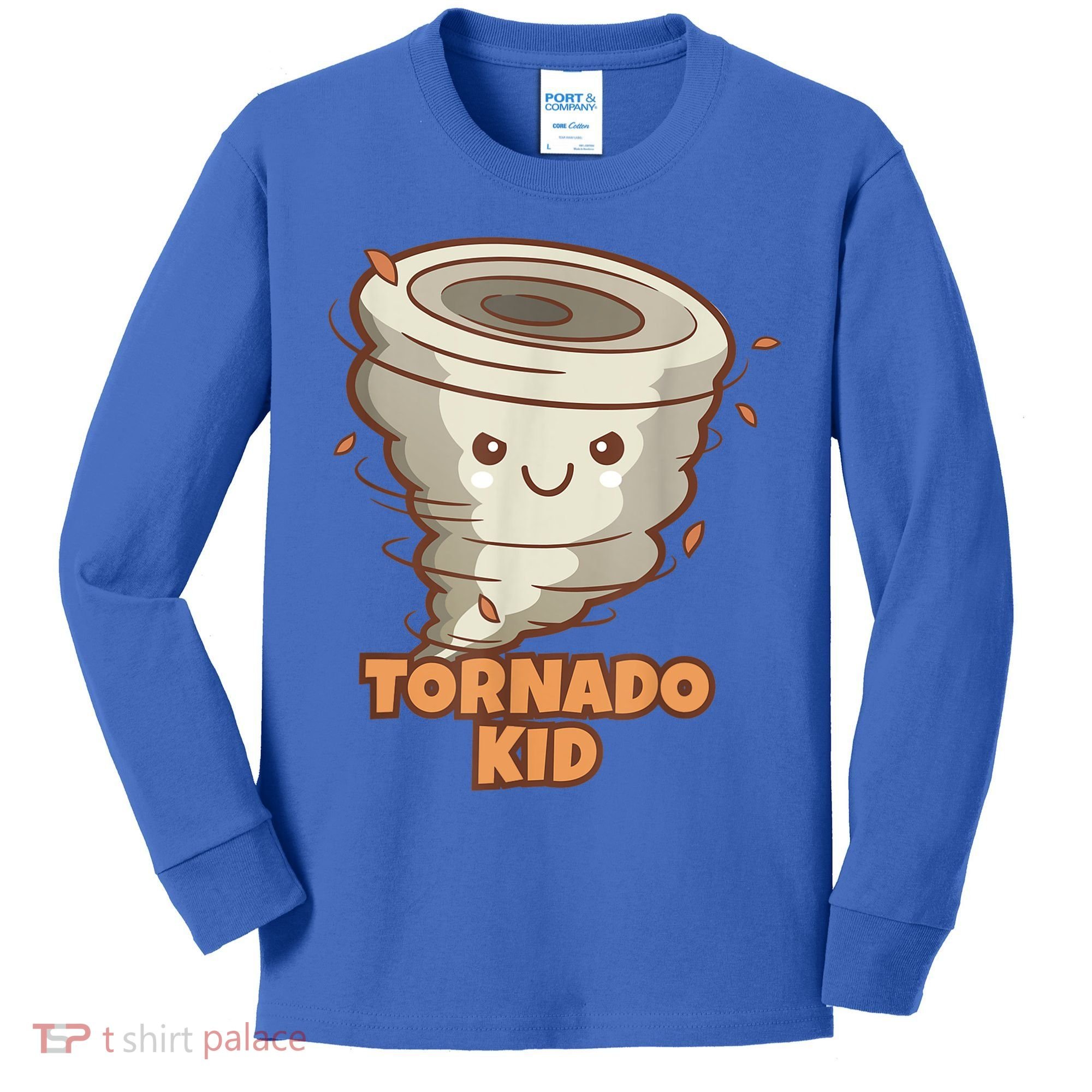 Cute Funny Tornado Kids Active Toddlers Boys Girls Cute Gift Cute Gift Kids Long Sleeve Shirt