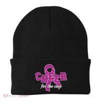 Cheer For The Cure Breast Cancer Awareness Ribbon Beanie thumb 0