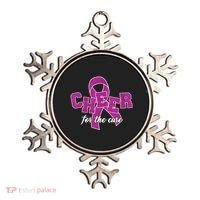 Cheer For The Cure Breast Cancer Awareness Ribbon Ornament thumb 0