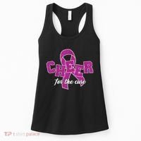 Cheer For The Cure Breast Cancer Awareness Ribbon Women's Tank Top thumb 0
