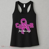 Cheer For The Cure Breast Cancer Awareness Ribbon Women's Tank Top thumb 3
